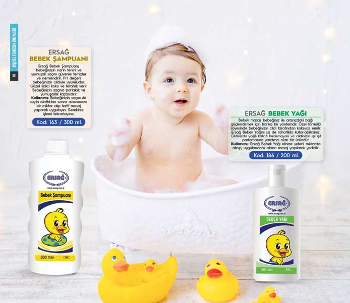 Ersag Bebek Şampuanı 300ml Ersag Baby – Shampoo 300ml Ersag Baby - Shampoo 300ml