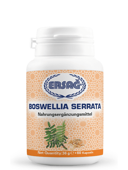 Ersag Akgünlük (Boswellia Serrata) is produced as a food supplement. It does not contain fillers and additives. The contents of the product are included in the product components table.