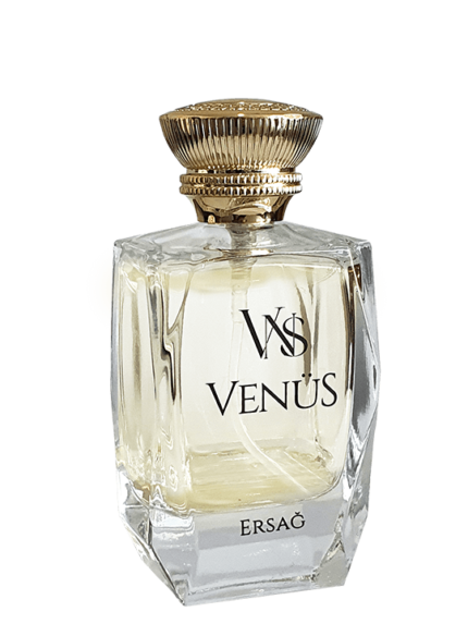 Discover Ersag Venus Perfume for Women - a captivating fragrance with a luxurious blend of vanilla, rose, and powder notes, finished with a hint of fresh lemon.