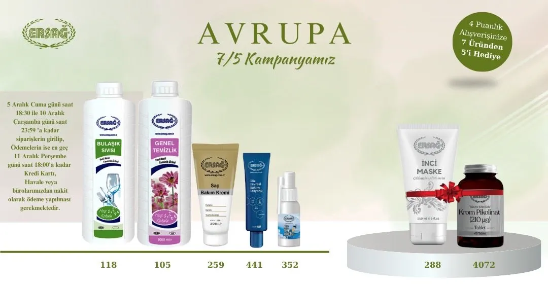 “Eine junge Frau präsentiert das Ersag Allgemeine Reinigung 1000ml Produkt – Jahrend-Aktion 2025 mit mehreren Ersag Geschenksprodukten in einer modernen deutschen Küche.”
